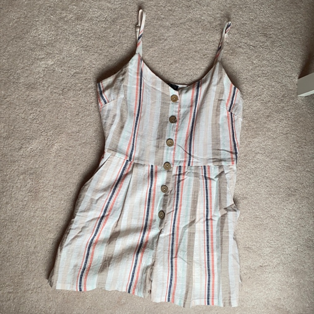 Lily Rose Striped Romper